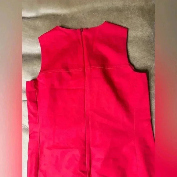 Lauren Ralph Lauren Women's Size 8 Red Sheath Stretch Dress - Picture 10 of 10